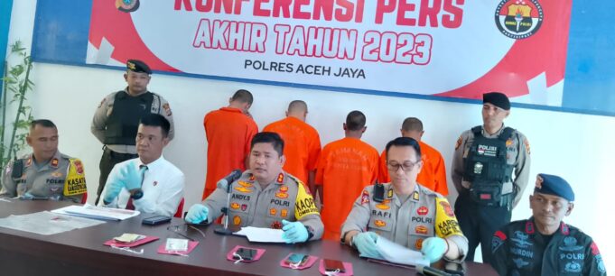 Hanya Butuh Waktu Dalam 24 Jam, Empat Pencuri Kambing di Aceh Jaya Langsung Diringkus