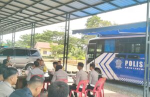 Tingkatkan Pelayanan, Polres Aceh Jaya Operasi Bus Simling