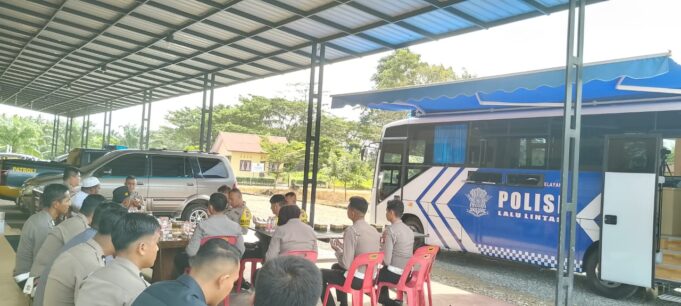 Tingkatkan Pelayanan, Polres Aceh Jaya Operasi Bus Simling