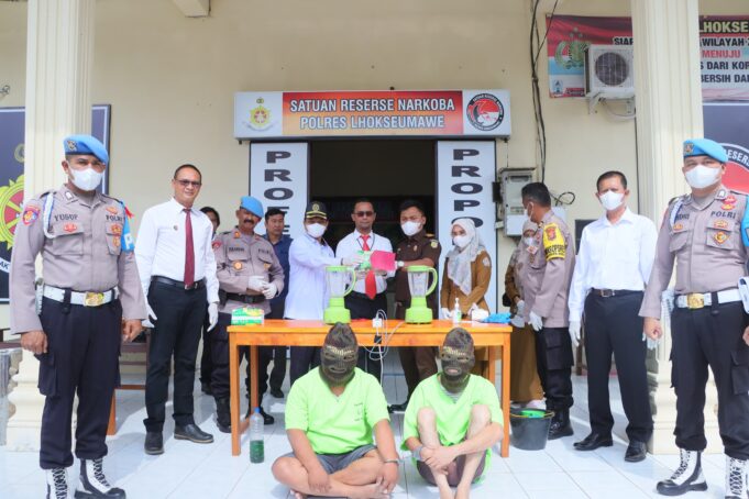 Polres Lhokseumawe Kembali Musnahkan 902 Gram Sabu