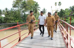 Sempat Ambruk, Pj Bupati Aceh Utara Gerak Cepat Perbaiki Jembatan Trieng Pantang