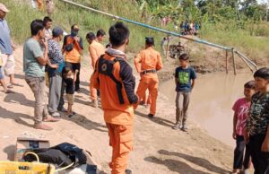 Bocah Tenggelam di Krueng Kereutoe, Tim SAR Lakukan Pencarian