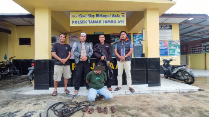 Polsek Jambo Aye Amankan Spesialis Kabel Genset Peternakan Ayam