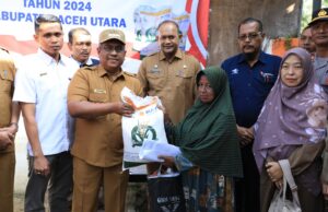 Pj Bupati Aceh Utara Mulai Salurkan Bantuan Beras BP-CBP Tahun 2024