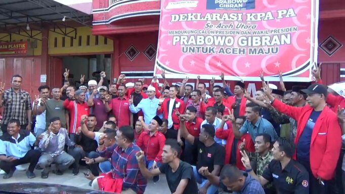 PA Aceh Utara Deklarasi Dukungan Untuk Capres Probowo-Gibran