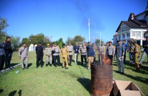 Murtala lakukan Pemusnahan Surat Suara Rusak dan Lepas Armada Distribusi Logistik Pemilu 2024