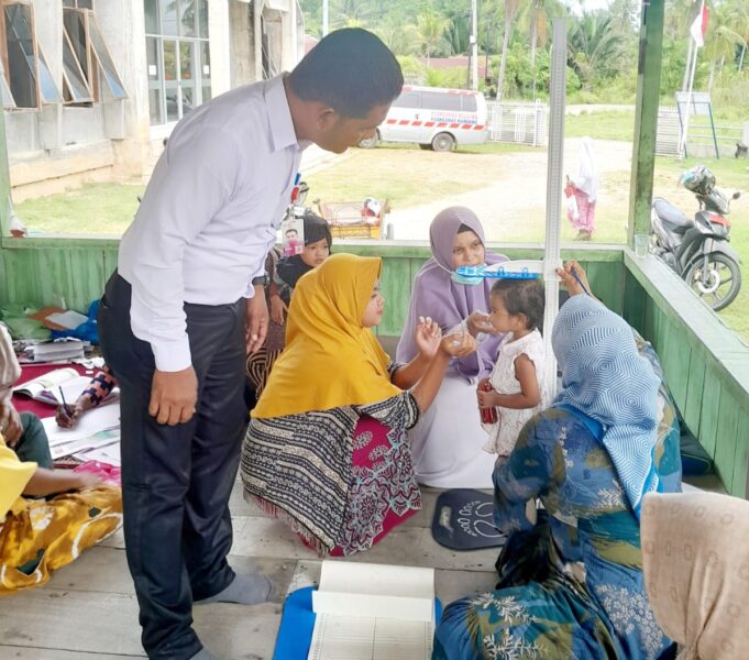 Turunkan Angka Stunting, Tim Kesehatan Puskesmas Kandang Rutin Turun ke Desa
