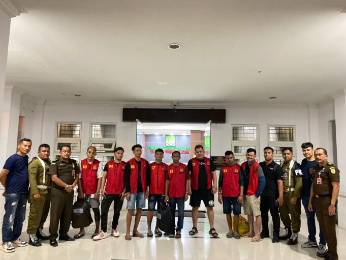 8 Tersangka dan 70 Kilogram Sabu Diserahkan ke Kejari Aceh Utara