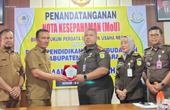 Kejari Tanda Tangani MOU Dengan Dinas PK Aceh Utara