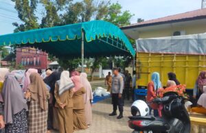 Pasar Murah Menjelang Ramadhan di Muara Batu Dikawal Polisi