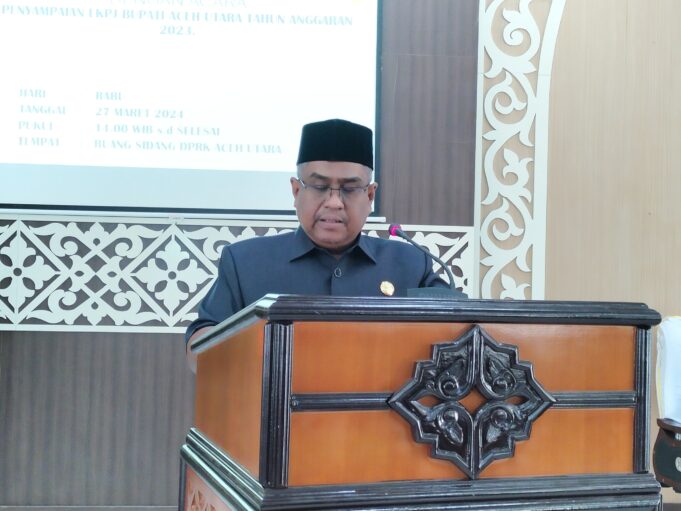 Pj Bupati Aceh Utara Sampaikan LKPJ Tahun 2023 kepada DPRK