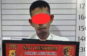 Gagahi Anak Kandung, Seorang Ayah Diciduk Personil Resmob Polres Aceh Timur