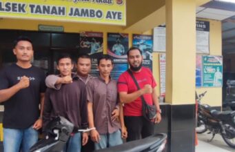 Terlibat Curanmor, Dua Orang Dibuerekah Polsek Tanah Jambo Aye