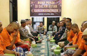 Jelang Akhir Ramadhan, Ini Yang dilakukan Polres Aceh Utara Bersama 31 Orang Tahanan
