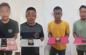 Meresahkan, 4 Pemain Judi Slot Mahjong di Amankan Tim Polres Aceh Utara
