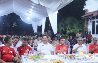 Pj Gubenur Aceh, Pangdam dan Kapolda Nonton Bareng Semifinal Piala AFC U-23 di Lhokseumawe