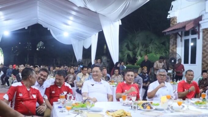 Pj Gubenur Aceh, Pangdam dan Kapolda Nonton Bareng Semifinal Piala AFC U-23 di Lhokseumawe