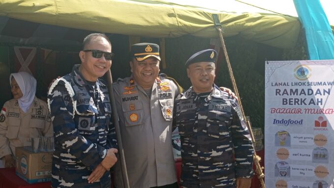 Meningkatkan Daya Beli Masyarakat, Polres Aceh Utara Apresiasi Bazar TNI Jelang Idul fitri 1445 H