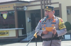 Kapolres Aceh Jaya Gelar Apel Pasukan Operasi Ketupat Seulawah 2024