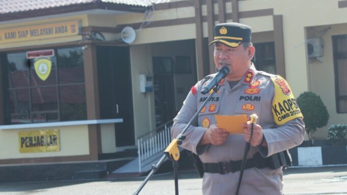 Kapolres Aceh Jaya Gelar Apel Pasukan Operasi Ketupat Seulawah 2024