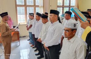 Plt Camat Tanah Luas Lantik 28 Anggota Tuha Peut Terpilih Priode 2024-2030