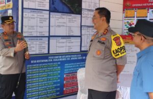 Kapolda Aceh Tinjau Pos Pelayanan dan Pengamanan Operasi Ketupat Seulawah 2024 di Aceh Jaya