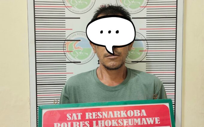 Beli Sabu dari Si Boh, Pria Asal Aceh Timur Diciduk di Lhokseumawe