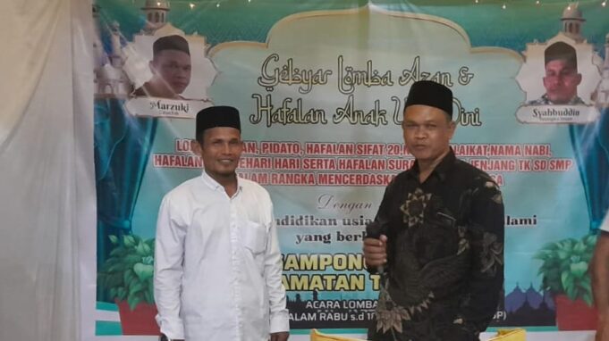 Dukung Kreativitas Anak Usia Dini, Aparatur Gampong Cot Dah Gelar Beraneka Lomba Islami