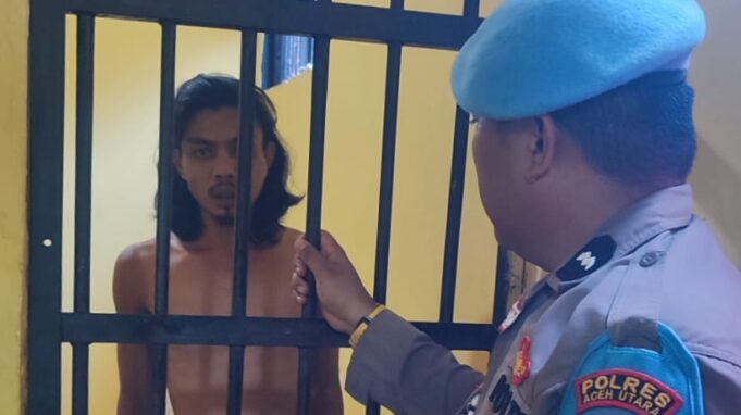 Habis Buron, Akhirnya Pria Gondrong Masuk Lokap