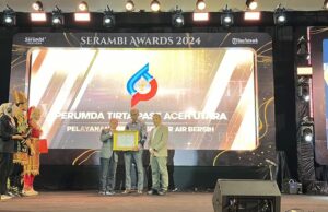 Layanan Prima Sektor Air Bersih, Perumda Tirta Pase Diganjar Anugerah Serambi Award 2024
