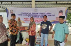 Gebrakan Pj Bupati Aceh Utara Salurkan Bantuan Sosial Tingkatkan Kesejahteraan Masyarakat