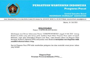 Kecam DK, Hendry Ch Bangun Tetap Ketua PWI Pusat