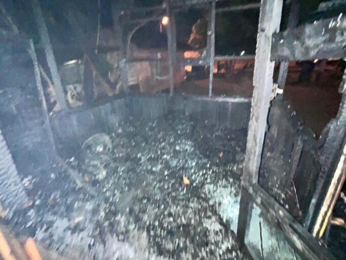 Bilik Santri Dayah Bustanu Nadinatiddin Muara Dua Terbakar