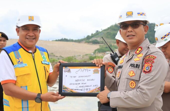 Progres Pembangunan Bendungan Kereutoe Sudah Memasuki Tahap Akhir