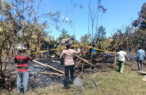 Rumah Berkontruksi Kayu di Gampong Lueng Baroe Kecamatan Lapang Ludes Terbakar