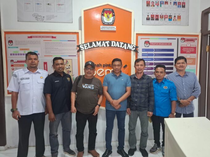 Dukung Pilkada 2024, PWI Aceh Besar Audiensi Dengan KIP