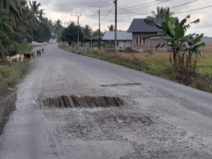 Belum Kunjung Diperbaiki, Warga Sorot Proyek Pemeliharaan Jalan di Lhokseumawe
