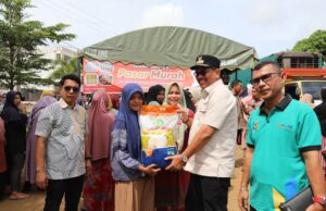 Kendalikan Inflasi, Pemko Lhokseumawe Gelar Pasar Murah