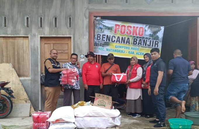 Banjir Rendam 3 Kecamatan di Aceh Utara, Dinsos PPPA Salurkan Bantuan Darurat