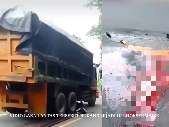 Video Kecelakaan di Loskala Hoaks, Polres Lhokseumawe Himbau Warga Bijak Bermedia Sosial