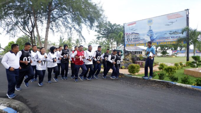 Lanal Lhokseumawe Gelar Tes Samapta Rutin untuk Prajurit