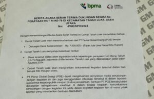 Forum Geuchik Tanah Luas Sesalkan Tindakan PT PGE yang Diduga Membohongi Muspika Terkait Dana Hut RI