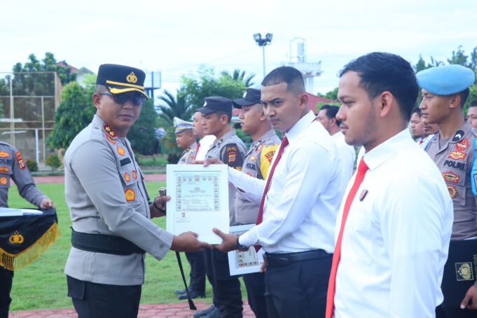 Toreh Prestasi, 26 Personel Polres Aceh Utara Dapat Penghargaan