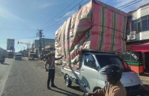 Polantas Lhokseumawe Tindak Truk ODOL Demi Keselamatan Jalan
