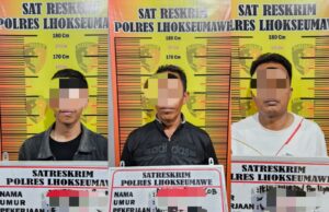 Polres Lhokseumawe Tangkap Tiga Tersangka Penimbunan BBM Bersubsidi