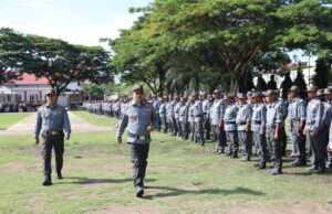 Jelang Pilkada, Pj Wali Kota Lhokseumawe Pimpin Apel Siaga Linmas