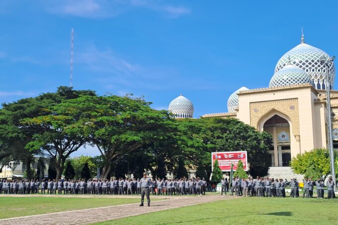 Lhokseumawe Siap Sukseskan Pilkada 2024, Ribuan Linmas Siaga
