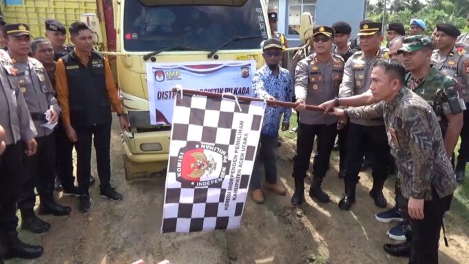 KIP Aceh Utara Distribusikan 1180 Kotak Suara ke 27 Kecamatan