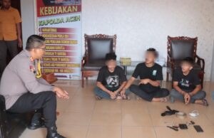Tiga Remaja Pelaku Pelemparan Mobil di Amankan Polres Aceh Utara