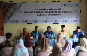 Melalui Pelatihan di UPT-IKM Alue Bili, Dekranasda Aceh Utara Dorong Pengembangan Batik